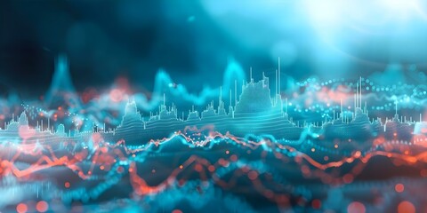 Fototapeta premium Financial growth chart for investments in the stock market or forex trading. Concept Stock Market Trends, Forex Trading Insights, Investment Strategies, Financial Growth Analysis