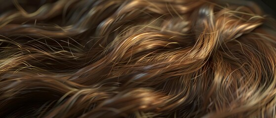 Naklejka premium 3D render of Hair 3d render texture Pbr style