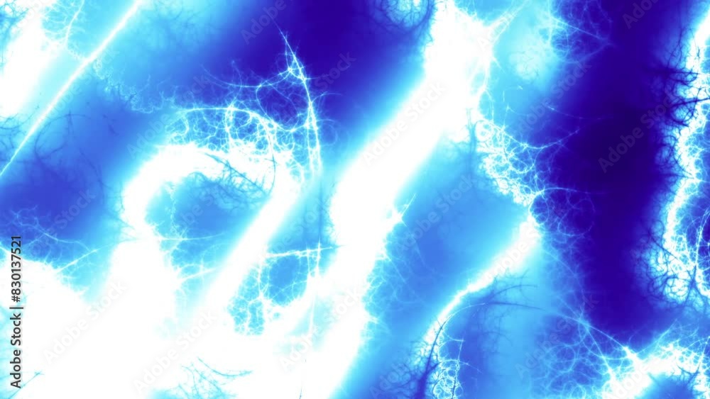 Fototapete blue energy light strings or waves background with flares and backlighting. usable as future modern 