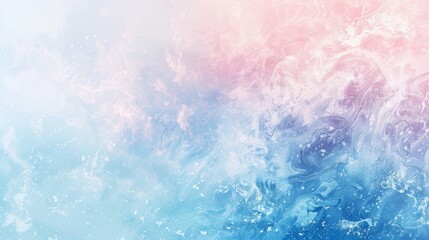 Obraz premium Elegant winter abstract with blue silver pink marbling luminous effects and misty textures wallpaper