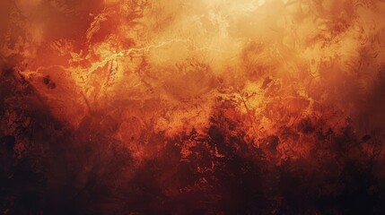 Fototapeta premium Autumn background with red amber brown marbling luminous light effects and misty textures wallpaper