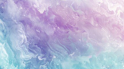 Serene spring background with lavender blue and mint marbled textures wallpaper