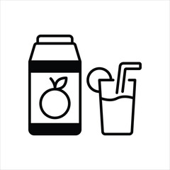Orange Juice vector icon