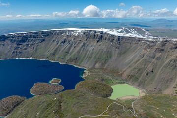 Nemrut Lake is the second largest crater lake in the world and the largest in Turkey.