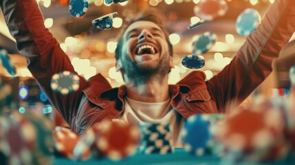 Fototapeta premium A man is smiling