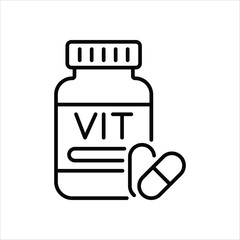 Vitamin vector icon