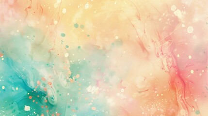 Obraz premium Abstract background with pastel pinks yellow and teal light particles wallpaper