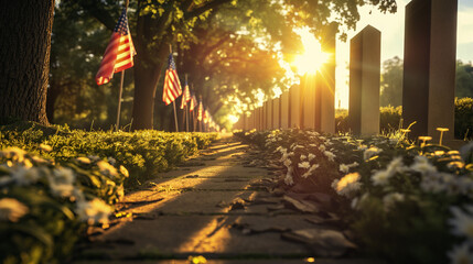 Obraz premium US memorial day concept. United States of America.