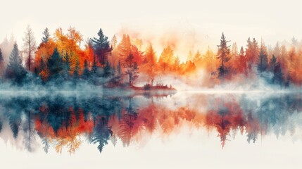 Pastel Whispers: A Double Exposure Forest Fantasy
