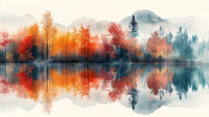 Pastel Whispers: A Double Exposure Forest Fantasy
