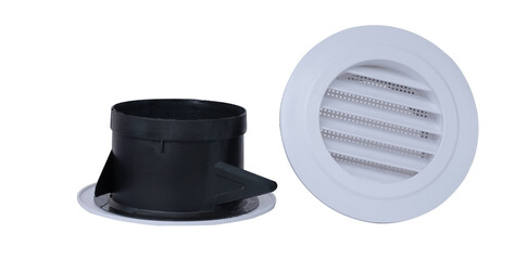 Small plastic Ceiling Ventilation. Modern Interior Air Vent.