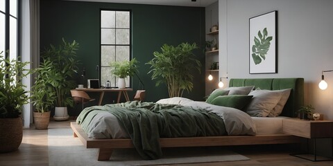 A contemporary bedroom