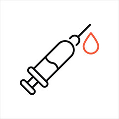 Syringe vector icon