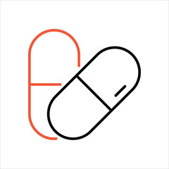 Capsule vector icon