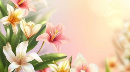 Fototapeta premium Spring template