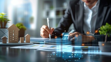 Concept of managing finances in property management within real estate investment