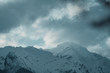 Obraz premium Bergmassiv im Winter Tirol