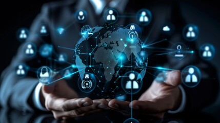 Fototapeta premium Leveraging technology for global recruitment outsourcing