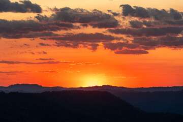 Sunset over Mountains