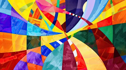 Unity in Diversity - Artistic Pride Flag Collage with Copy Space Illustration