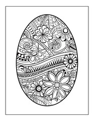 Easter Egg Coloring Pages for Kdp Interior