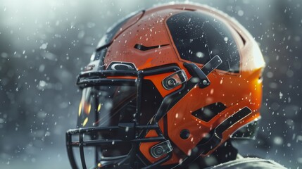 American football helmet illustration generated by AI