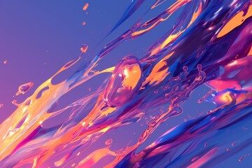 Creative liquid backgrounds for graphic design