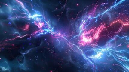 Electicity background illustration generated by ai