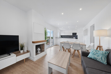 Interior of open plan room