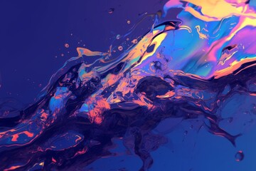 Abstract liquid motion for graphic design