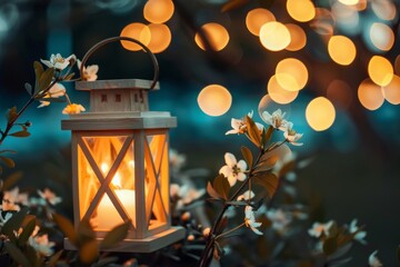 Close-up of illuminated lantern glowing at dusk - warmth - illumination - peaceful night