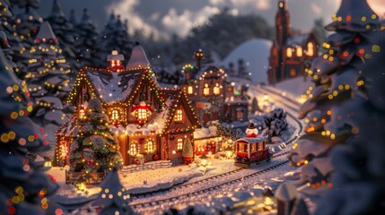 Fototapeta premium Merry Christmas. Happy holidays background illustration generated by ai