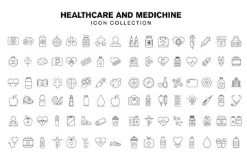 Medical and Healthcare Icons Set Professional Symbols vector design