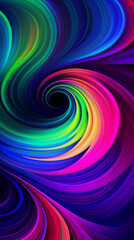 Obraz premium Abstract Image, Spirals and Vortices, Pattern Style Texture, Wallpaper, Background, Cell Phone and Smartphone Cover, Computer Screen, Cell Phone and Smartphone Screen, 9:16 Format - PNG