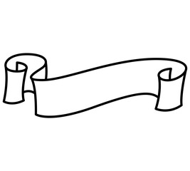 White Ribbons Design Element