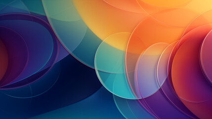 Obraz premium Abstract Image, Overlapping Translucent Circles, Pattern Style Texture, Wallpaper, Background, Cell Phone and Smartphone Cover, Computer Screen, Cell Phone and Smartphone Screen, 16:9 Format - PNG