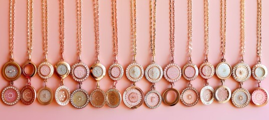 Personalized name necklaces with a selection of intricate chain designs for a unique touch