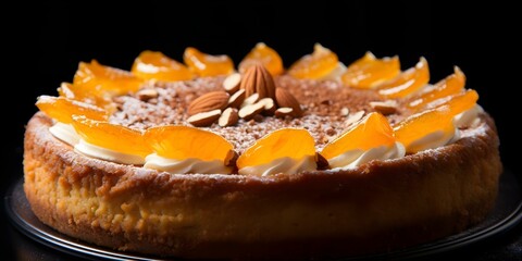 Pumpkin pie isolated on a white background. Concept Food Photography, Fall Desserts, Thanksgiving Treats, Holiday Baking, White Background Shot