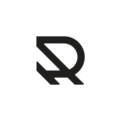 A minimalist logo design template featuring the letter "RH" in a sleek and modern style.
