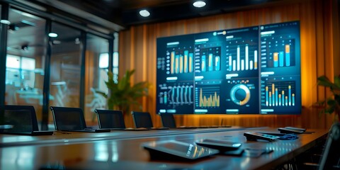 Dynamic visual elements for professional presentations broadcasting and network software Business data. Concept Professional Presentations, Visual Elements, Broadcasting Software, Network Software