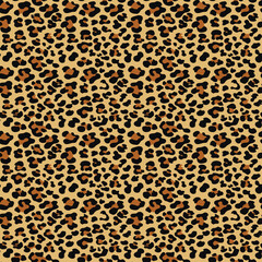 
leopard print seamless background modern design for textiles, cat vector pattern