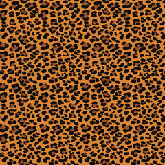 
leopard background leather texture vector illustration trendy seamless pattern