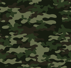 Fototapeta premium army camouflage pattern, seamless texture, military green background