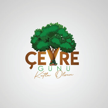 D&uuml;nya &Ccedil;evre G&uuml;n&uuml;, 5 Haziran, Tipografik Tasarım (Eng: World Enviroment Day, June 5, Typographic Design)