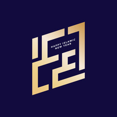 Vector illustration New Hijri Year 1446 .