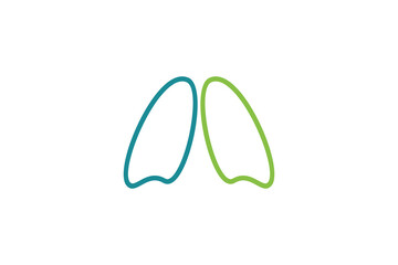 lungs healty design with simple concept