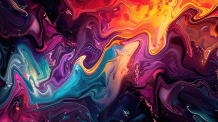 Obraz premium Vibrant abstract design with unique background palette