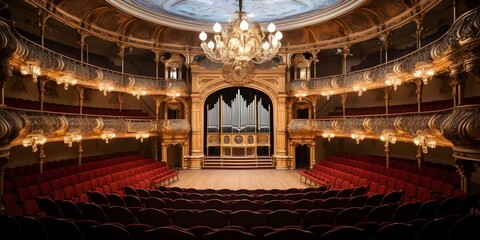 Obraz premium Iconic Palace of Catalan Music in Barcelona Spain showcasing stunning modernist architecture and intricate details. Concept Modernist Architecture, Barcelona Spain, Palace of Catalan Music
