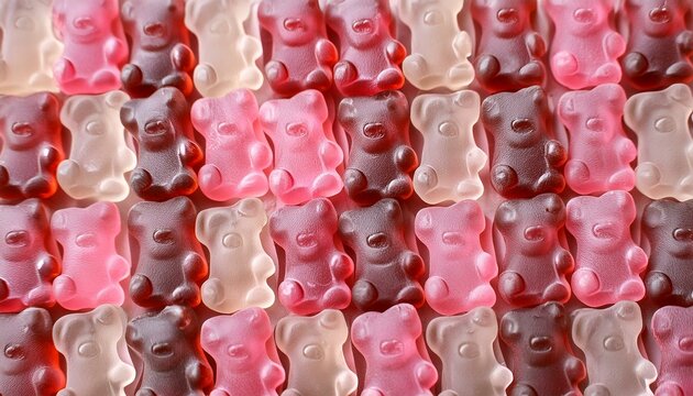 ositos rosados de gomita y caramelo 3