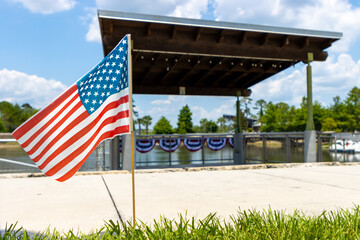 Patriotic event stage